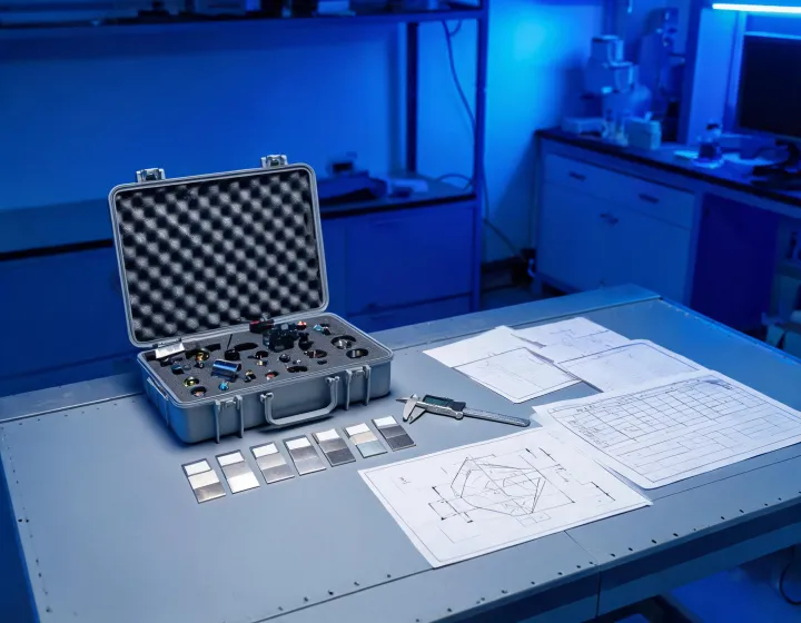 Prepared laser application sample and documentation
